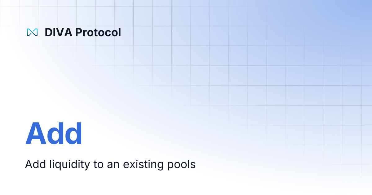 Add | DIVA Protocol