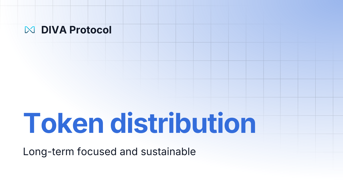 Token distribution | DIVA Protocol
