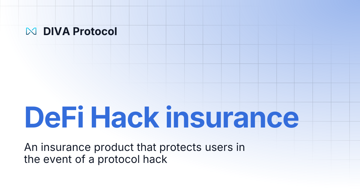 DeFi Hack insurance | DIVA Protocol