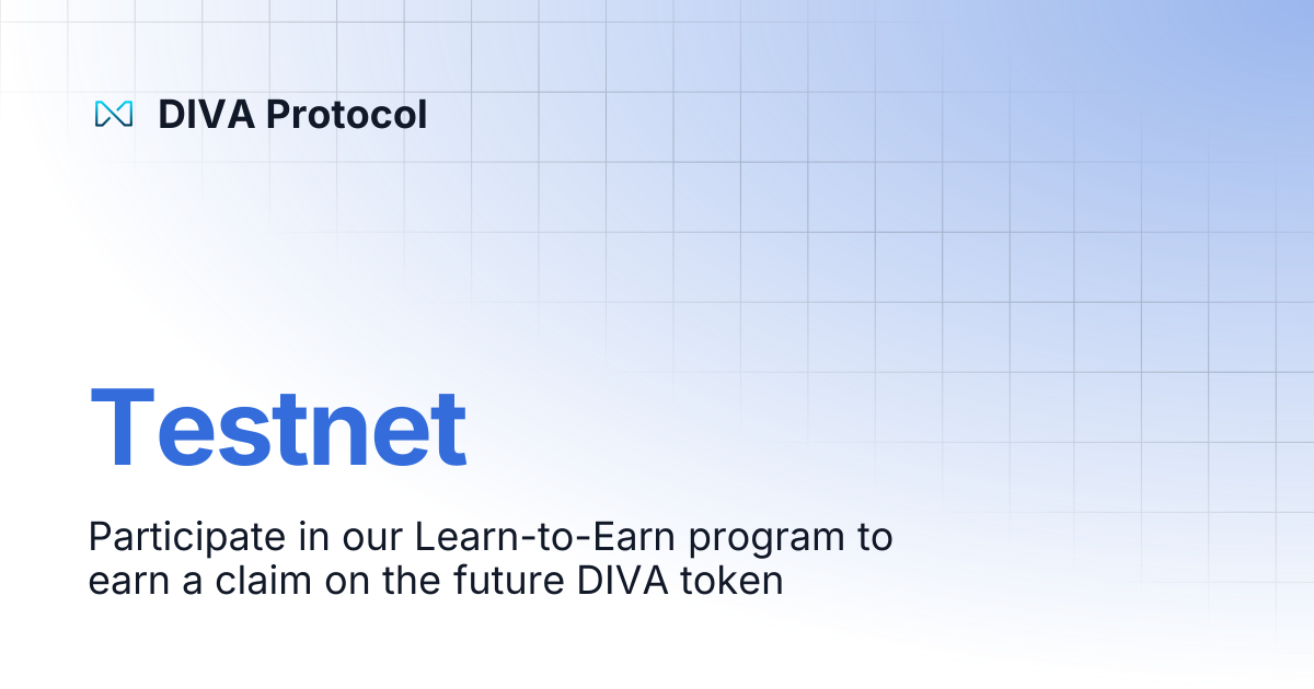 Testnet | DIVA Protocol