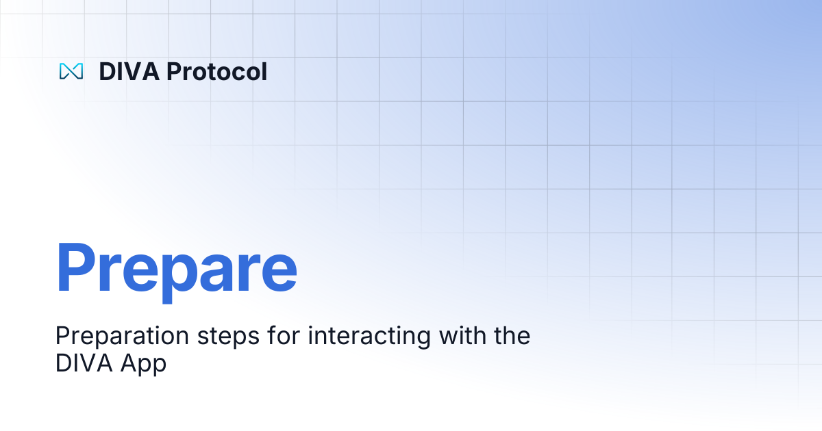 Prepare | DIVA Protocol